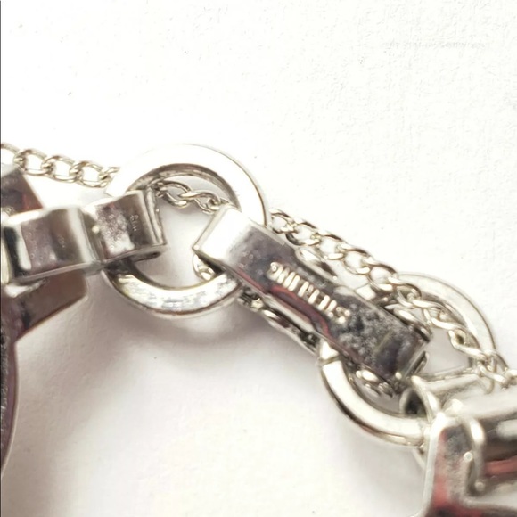 Vintage Danecraft SS Purple Gem Bracelet 7” - Picture 3 of 8